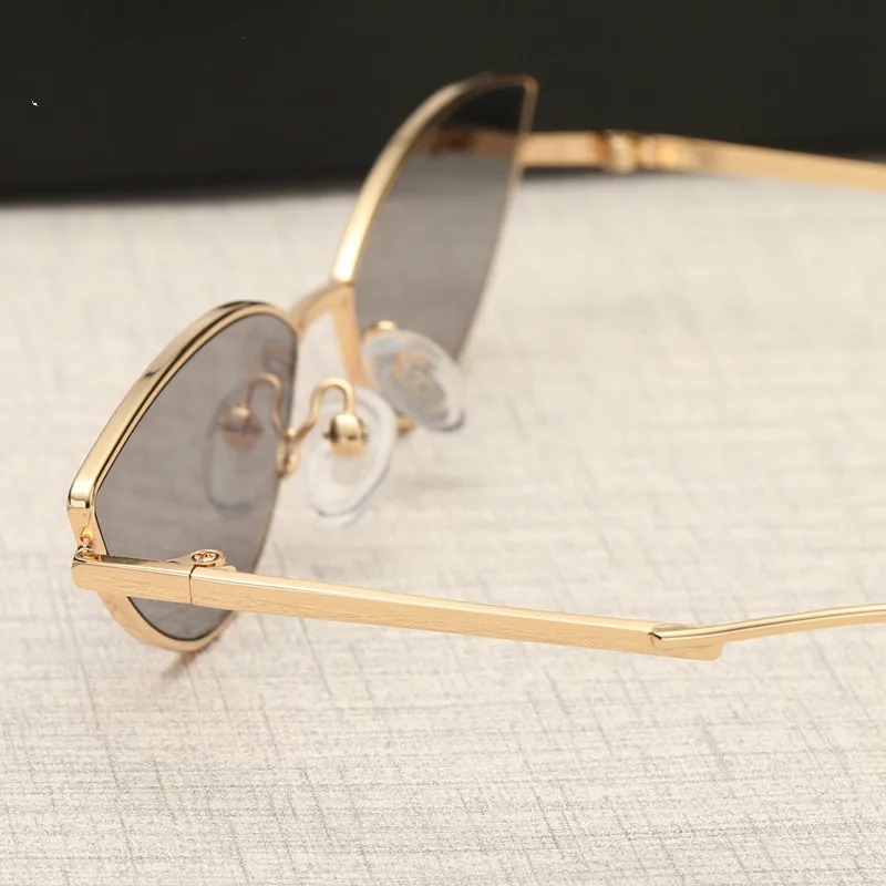 

Vintage Small Cat Eye Sunglasses Women New Trending Cateye Sunglass Alloy Narrow Frame Eyewear Brand Design Cheap Shades
