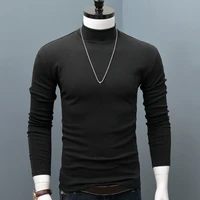 man slim thermal long sleeve basic shirt casual winter sweater coat bottom turtleneck sleepwear