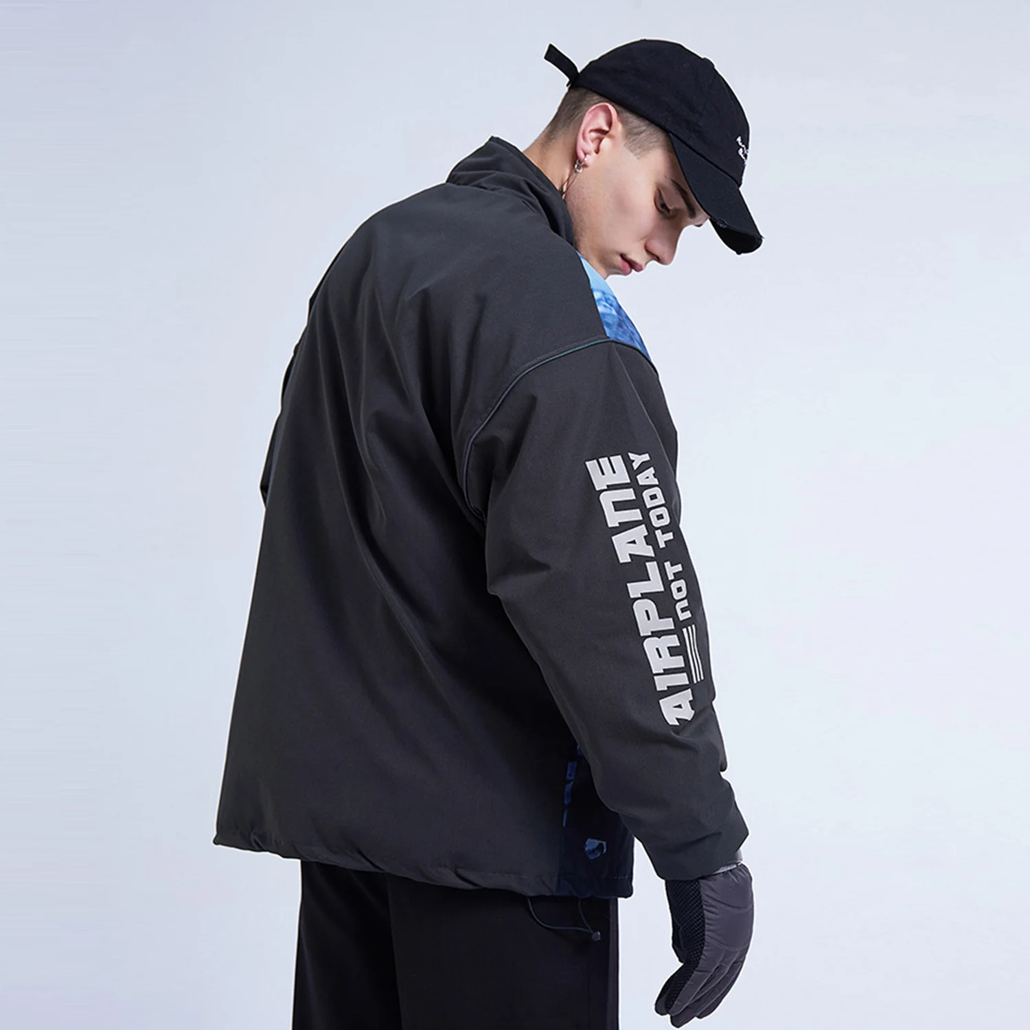 Мужская теплая парка с мультяшным принтом в стиле хип хоп|Мужские парки| |