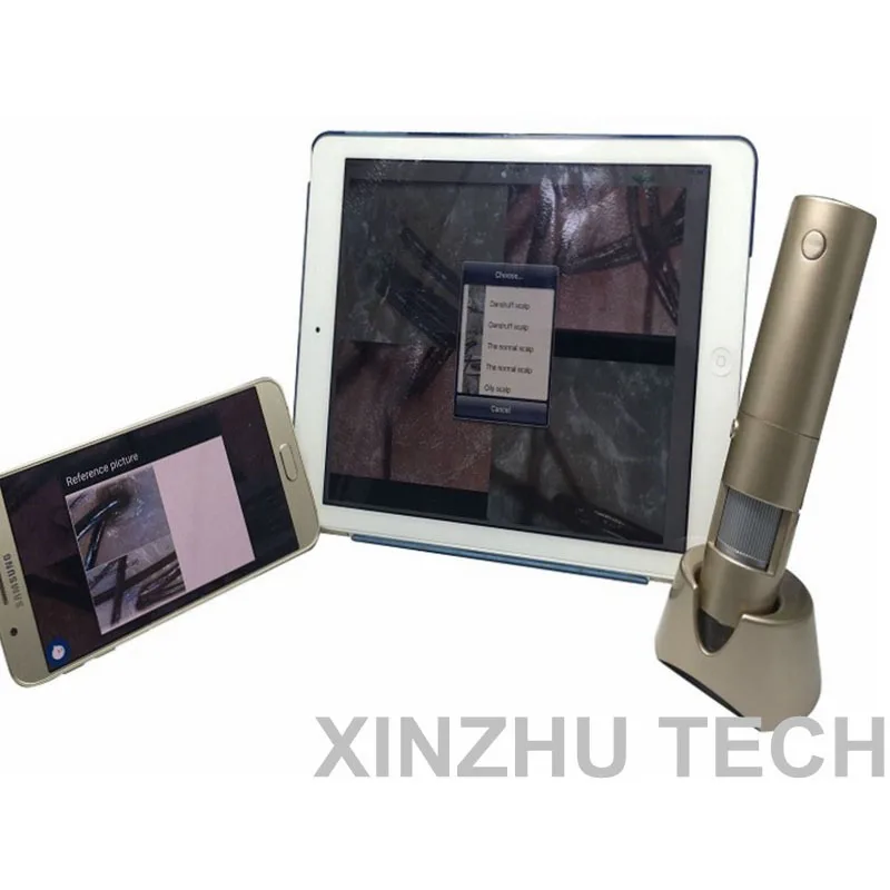 Интеллектуальный Wi Fi M39 детектор кожи головы Беспроводной Цифровой Микроскоп