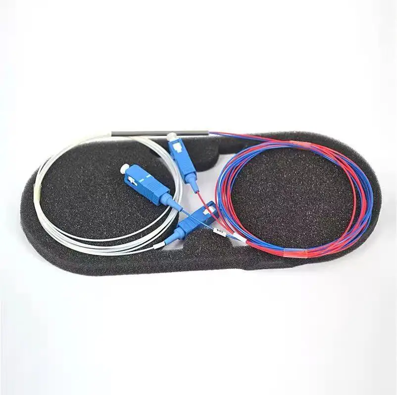 

10pcs/lot fiber 1x2 SC/UPC singlemode fiber optical FBT splitter coupler