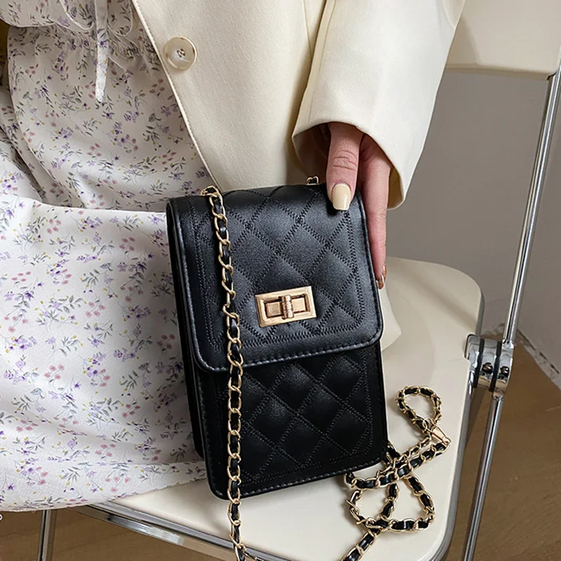 

2021 Chain PU Leather Armpit Bag For Women Fashion Shoulder Bags Lady Handbags and Purses Female Versatile Simple Style