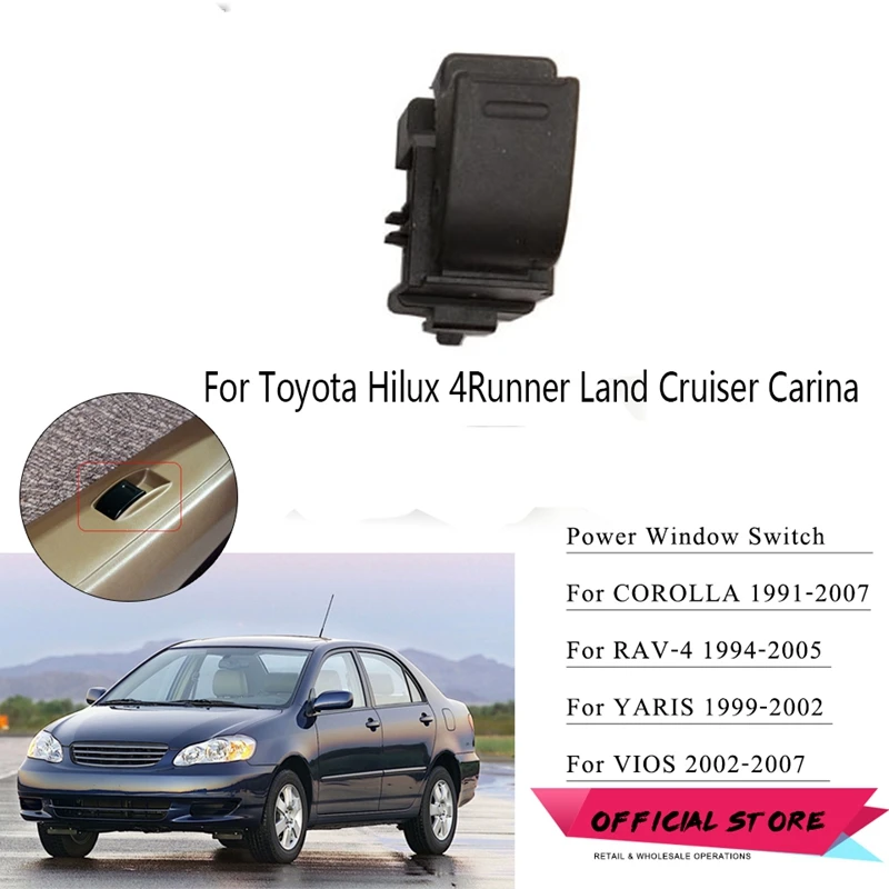 

4Pcs Car Window Regulator Switches 84820-35020 84810-32070 84810 32080 for Toyota Hilux 4Runner Land Cruiser Carina