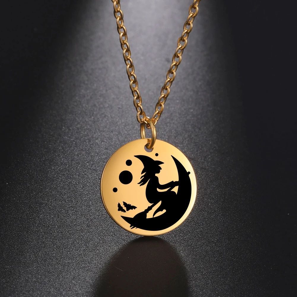 Ожерелье с круглой подвеской My Shape из нержавеющей стали винтажное женское