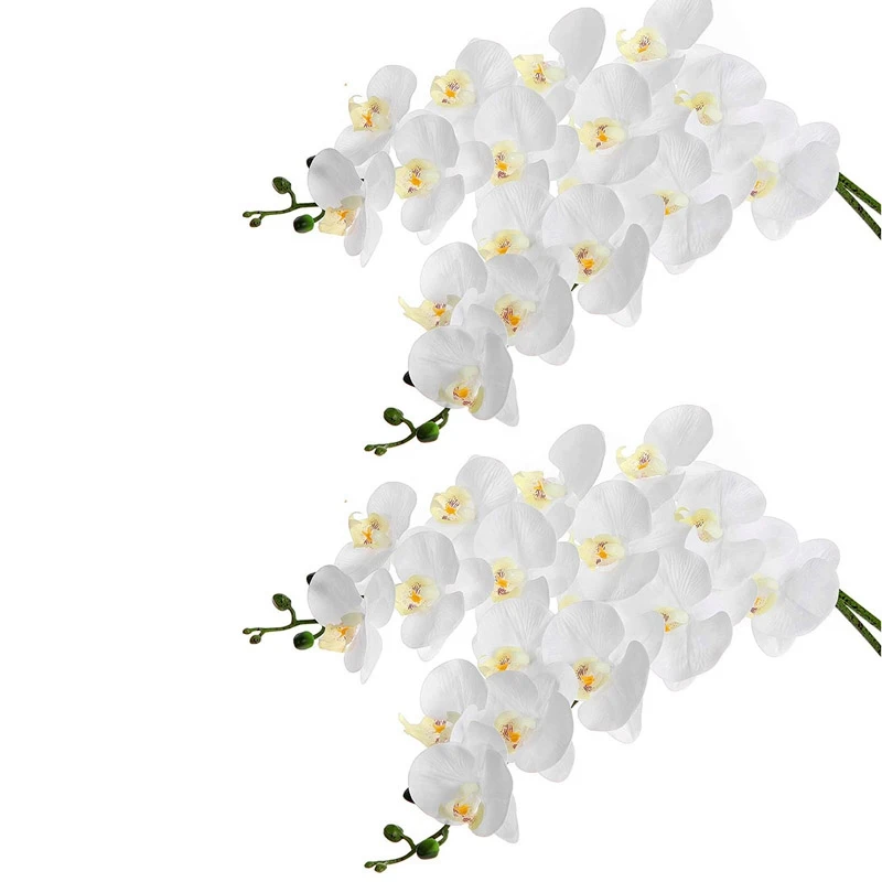 

4 шт., искусственные орхидеи, 38 дюймов, 9 головок