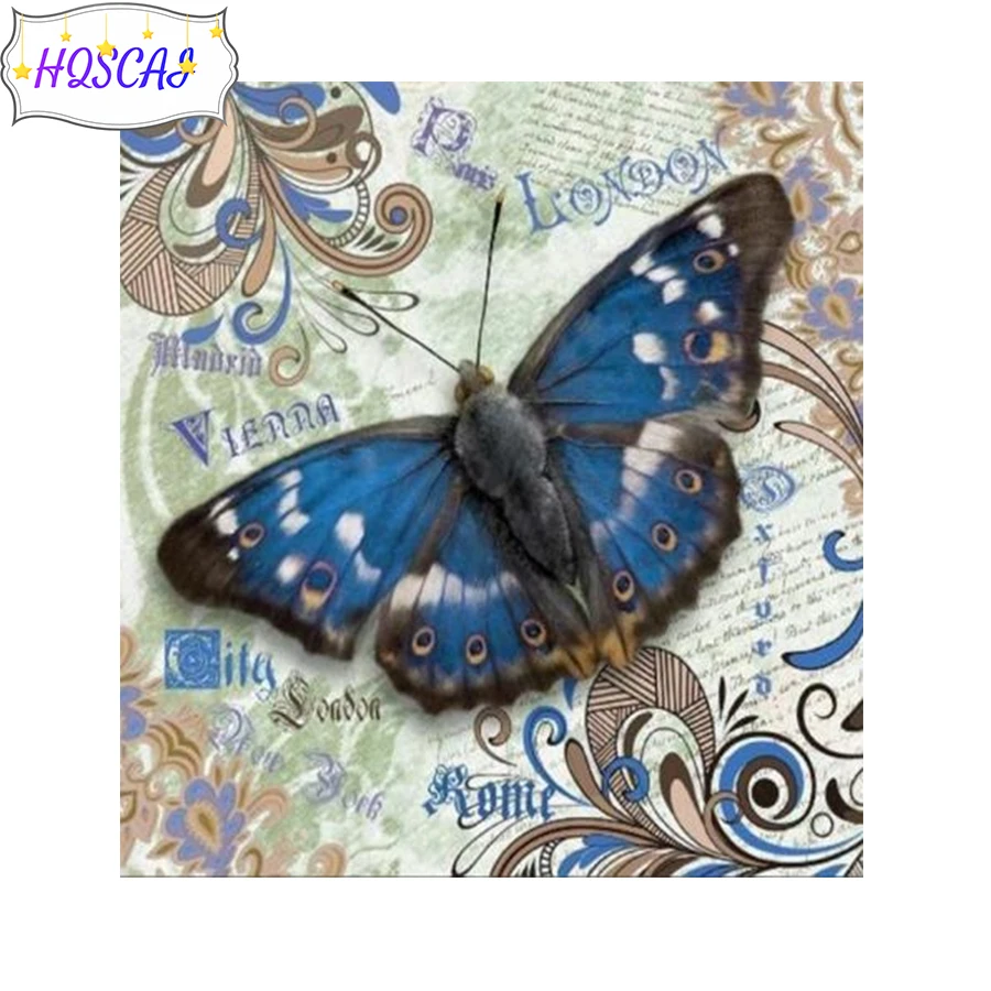 

5D DIY алмазная живопись, Бабочка, искусство, полная картина, квадратная/круглая вышивка, мозаика, 3d искусство, картина стразы, Декор, подарок