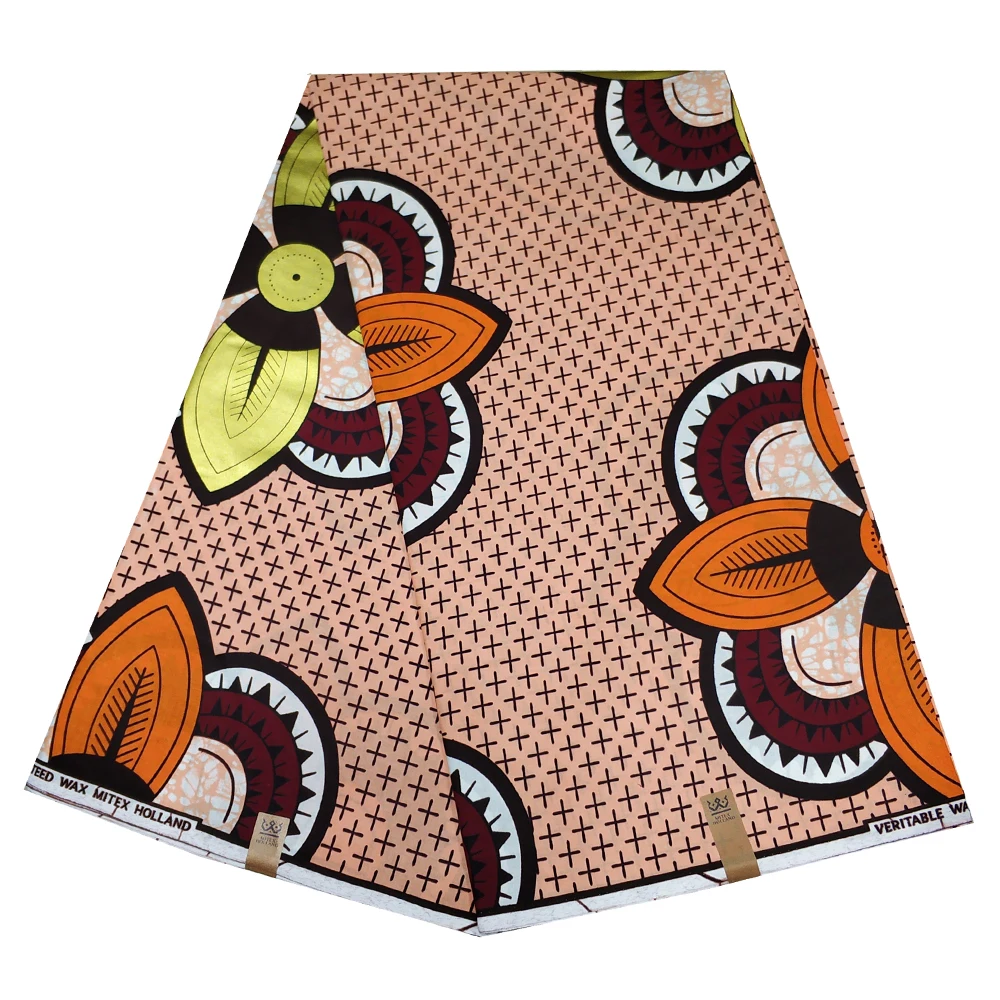 2020 Новый Анкара Африканский настоящий воск Золотой принт хлопчатобумажная ткань