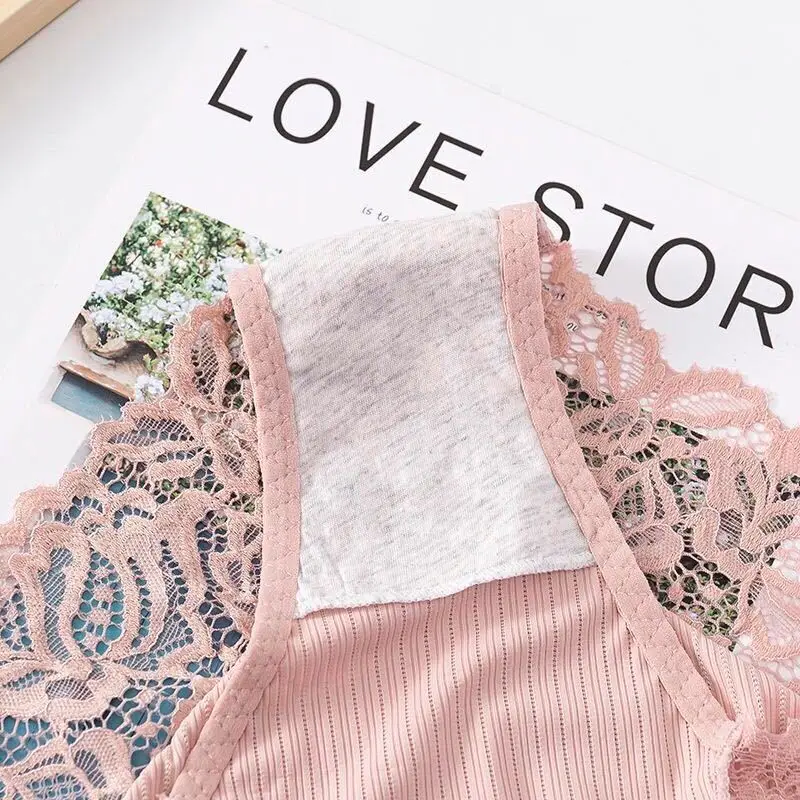 3Pcs/lot Confort Panties Sexy Panty Seampless Briefs Lace Women Underwear Lingerie for Female Girl Floral Pantys Underpants - купить по