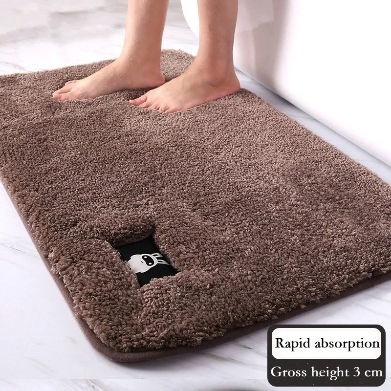 thick velvet super absorbent bathroom door mats non slip bedroom mats bathroom carpets kitchen mats free global shipping