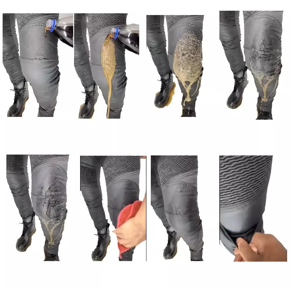 Усовершенствованные водонепроницаемые джинсы с покрытием для мотоциклистов