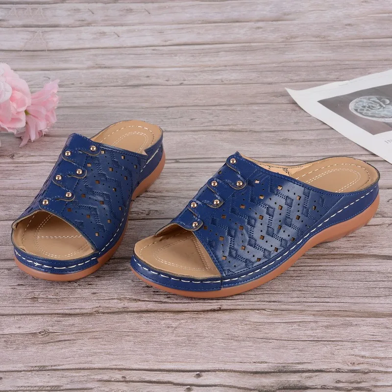 

Women Sandals 5 Colors Summer Shoes Woman Wedge Heels Sandals Plus Size Flip Flops Drop Shipping Wedges Shoes Sandalias Mujer
