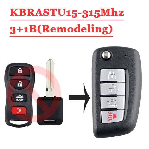 

( KBRASTU15) 4 B Remodeing Key For Nissan Altima Maxima 2004-2006 For Nissan Armada 2005-2015