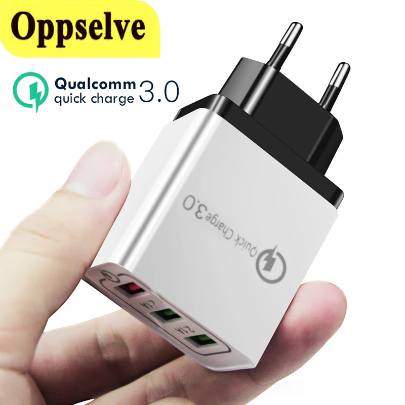 

Oppselve Universal 18W Quick Charge 3.0 For iPhone 12 11 XS XR Mobile Phone Fast Charger Charging For Samsug S8 S9 Huawei Xiaomi