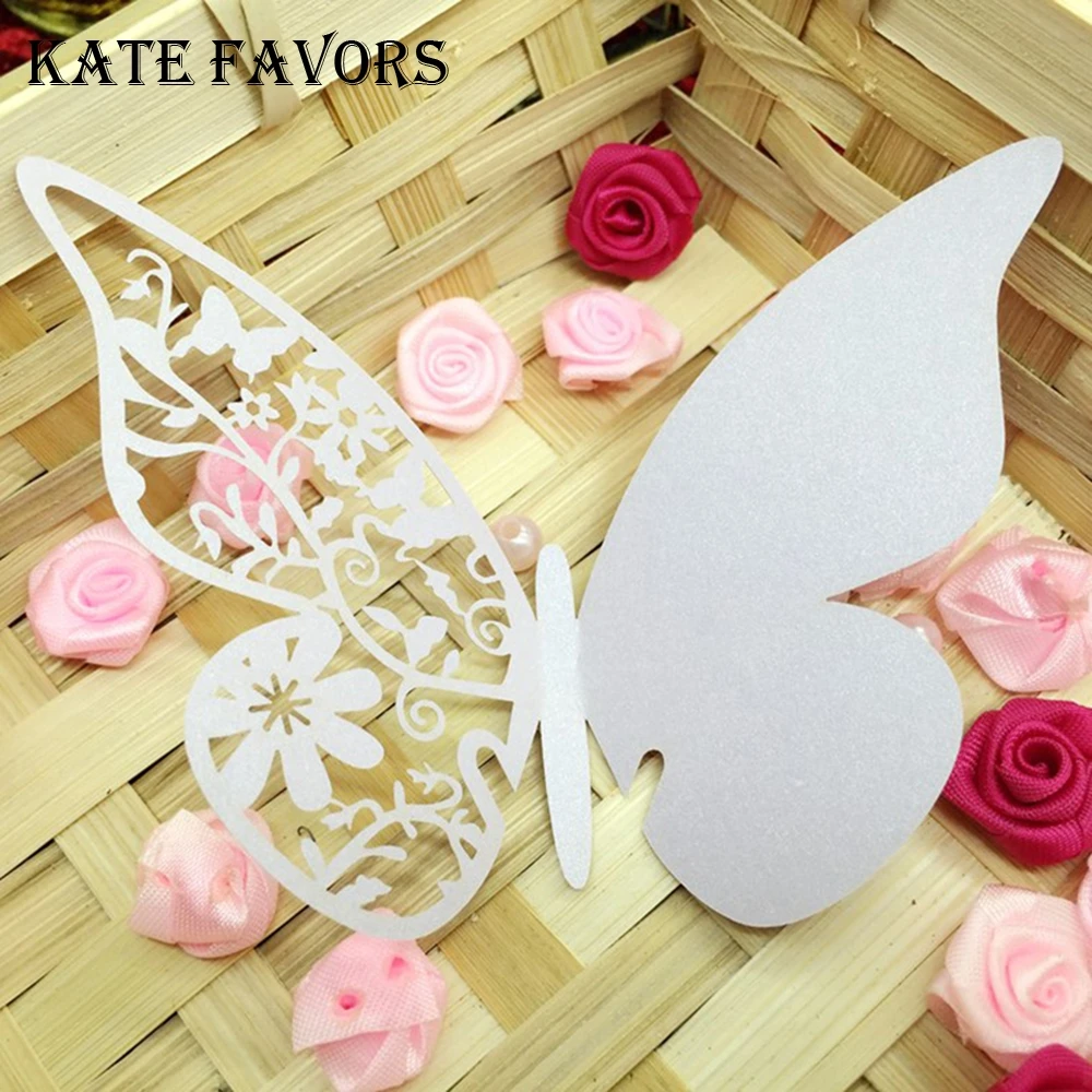 50 шт. свадебные карты блестящие серебристые/Золотые/фиолетовые/зеленые в форме