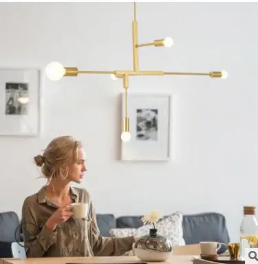 Пост современная люстра в скандинавском стиле столовая лампа современный