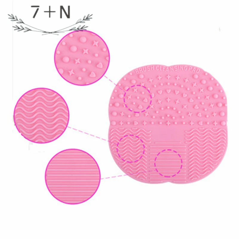 1 шт. силиконовая губка для удаления макияжа коврик мытья гель чистящий ручной