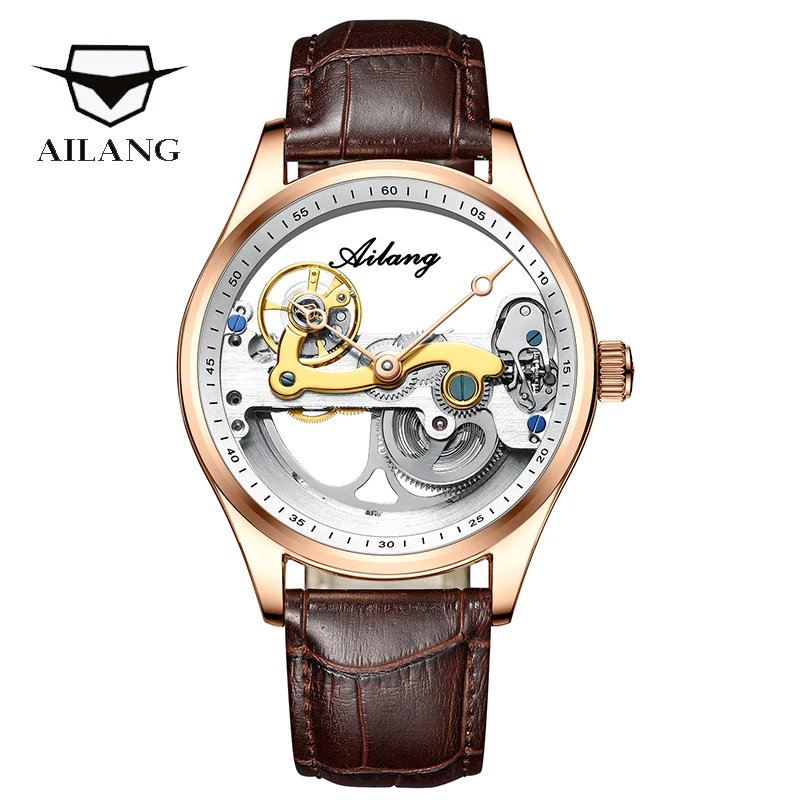 

AILANG Concept Watch Transparent Design Automatic Mechanical Watch Men Casual Fashion Diesel Engine Watch Swiss Top Brand