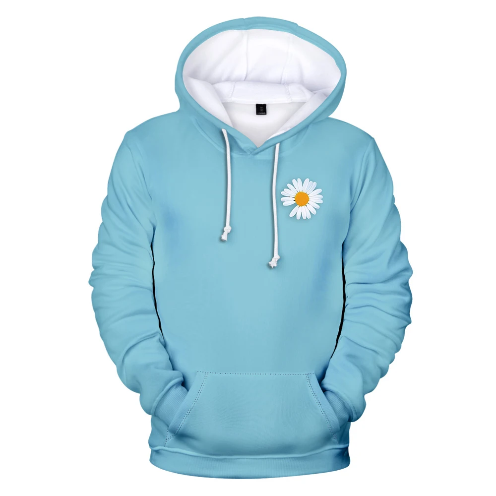 

Small Daisies Hoodies Round Neck Sweatshirt Fashion Trend Style New 3D Polyester Unisex Material Casual Pullovers Hooded Full