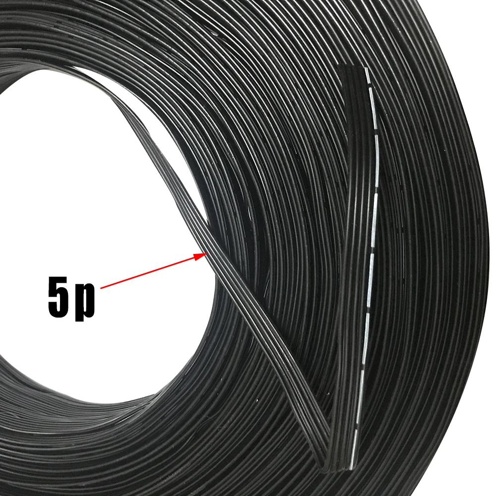 10m Ultra-soft Test lead 2P 4P 5P 6Pin 0.2mm2 Multi-core High Temperature Parallel Wire Special connection cable for LED lamps |