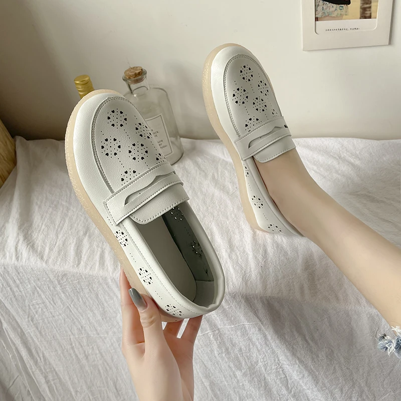 

Shoes Woman Comfortable And Elegant Female Footwear Casual Sneaker Slip-on Round Toe Moccasin Dress Nurse Breathable Slip On New