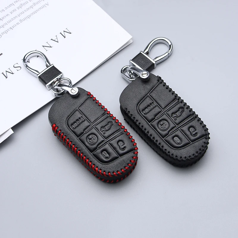Кожаный чехол для автомобильных ключей 2/5 кнопки дистанционного Управление