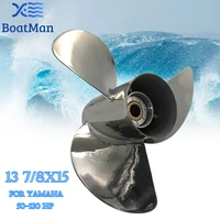 outboard propeller 13 78x15 for yamaha 50hp 60hp 80hp 85hp 90hp 100hp130hp stainless steel 15 splines boat parts accessories