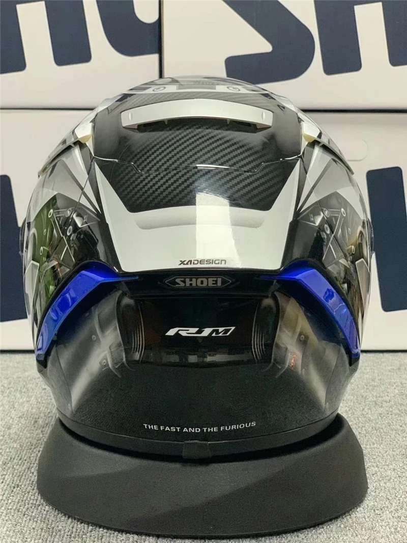 Шлем SHOEI X14 X 14 специальное издание YZF R1M серебристый на все лицо гоночный