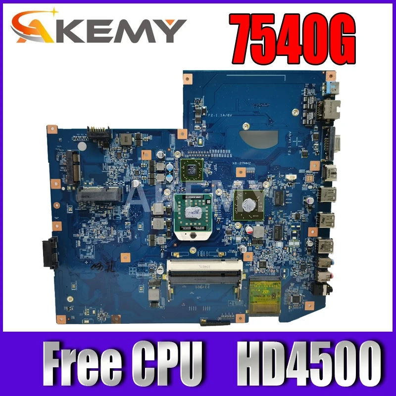 Akemy для Acer aspire 7540 7540g материнская плата ноутбука JV71 TR 48.4FP02.011 MBPJC01001 DDR2 HD4500