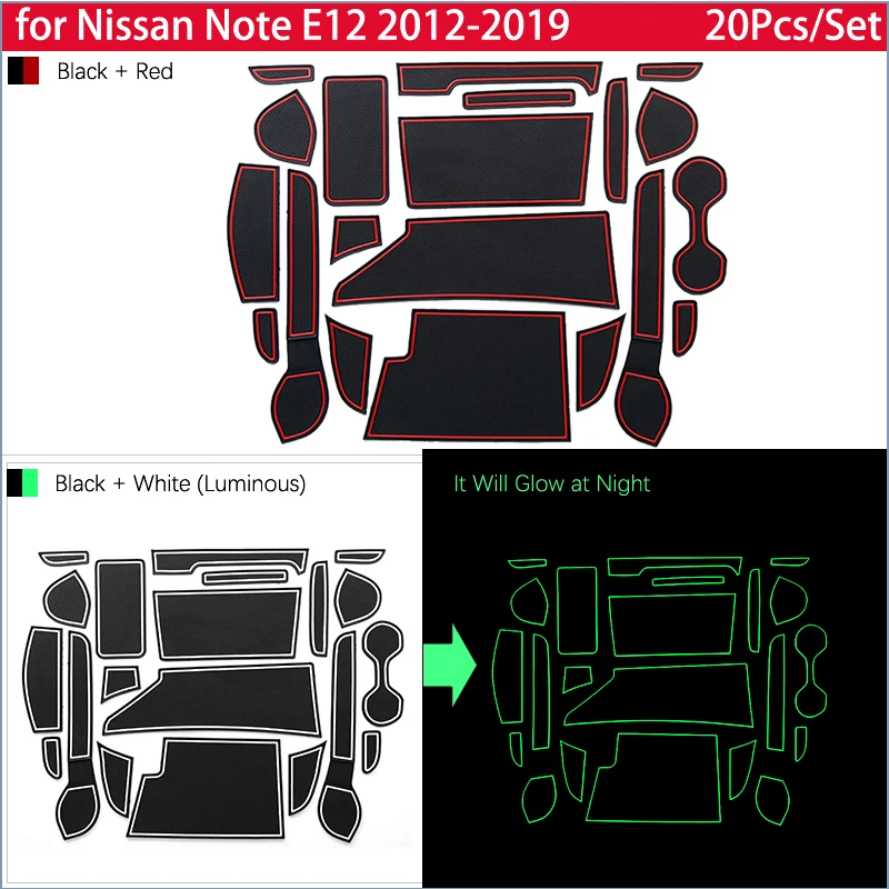 Коврик Противоскользящий резиновый для Nissan Note E12 2012 2013 2014 2016 2015 2017 2018 2019 |