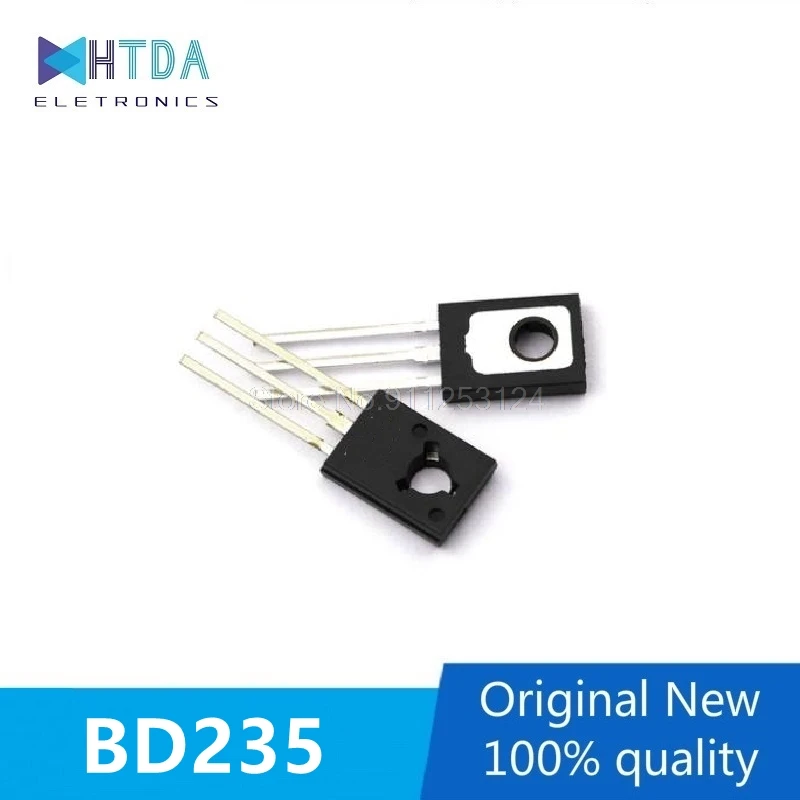 

30pcs/lot BD235 TO-126 60V 2A NPN In Stock
