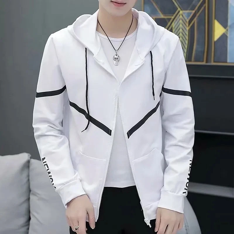 

Hoodie Men's slim fit hoodie sports casual zip-up cardigan men's top Spring and summer handsome versatile hoodie sweatshirts