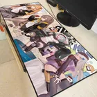 Очень большой игровой коврик для мыши MRGBEST, RGB, компьютерный коврик для мыши, аниме, для девочек, геймеров, Противоскользящий коврик для мыши из натурального каучука, Настольный коврик