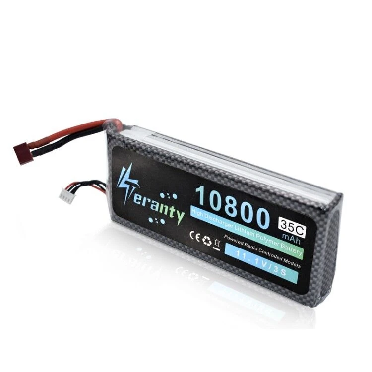 3s 10800mAh 11.1v Lipo Battery For RC Drone Helicopter Car Boat Quadcopter Parts T/XT60 Plug 35C Lithium Polymer battery | Игрушки и