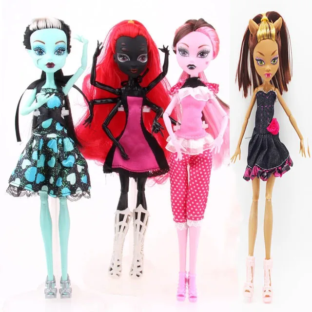 Monster Draculaura/clawdeen Wolf/ Frankie Stein Moveable Joint Body High Quality Girls Plastic Classic Toys Gifts