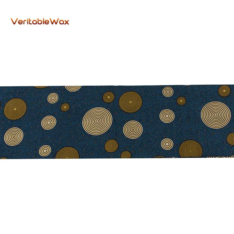 Африканская анкарская полиэфирная восковая ткань с принтом veritableWax Высокое