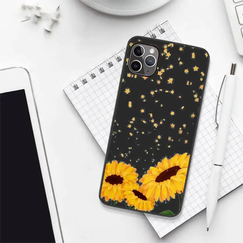 

sunflower Luxury Unique Design Phone Case Candy Color for iPhone 6 7 8 11 12 s mini pro X XS XR MAX Plus