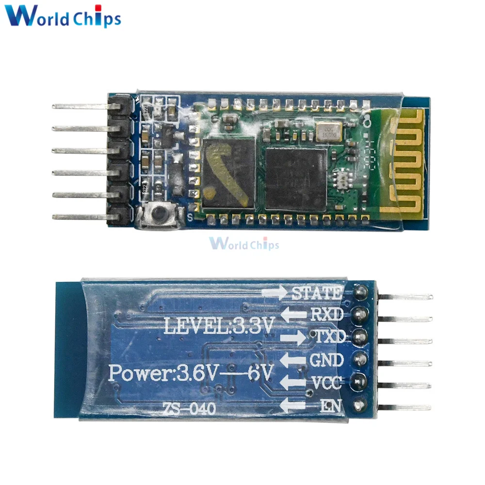 Беспроводной модуль HC05 для Arduino серийный 6 контактный Bluetooth радиочастотный