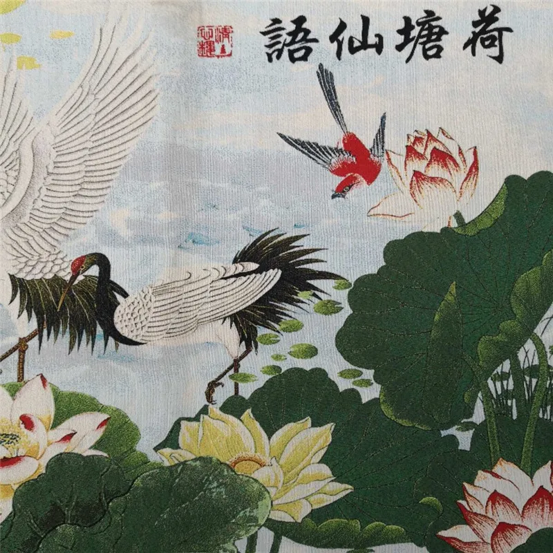 Китайская старинная шелковая картина Thangka с вышивкой | Дом и сад