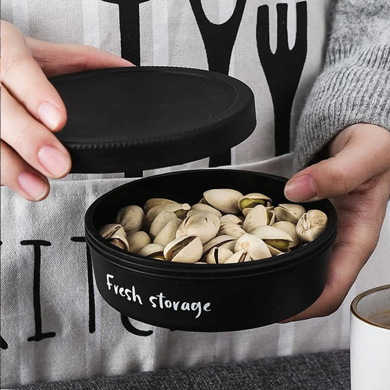 Кухонная герметичная банка пластиковая коробка для хранения продуктов бытовой