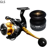 high quality 141 bb double spool fishing reel high speed metal spinning reel carp fishing reels with free spare spool for saltw