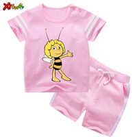 girls clothes sets 2021 summer boys baby clothing 2pcs children kids suits fashion girl toddler suit bee striped sport cartoon