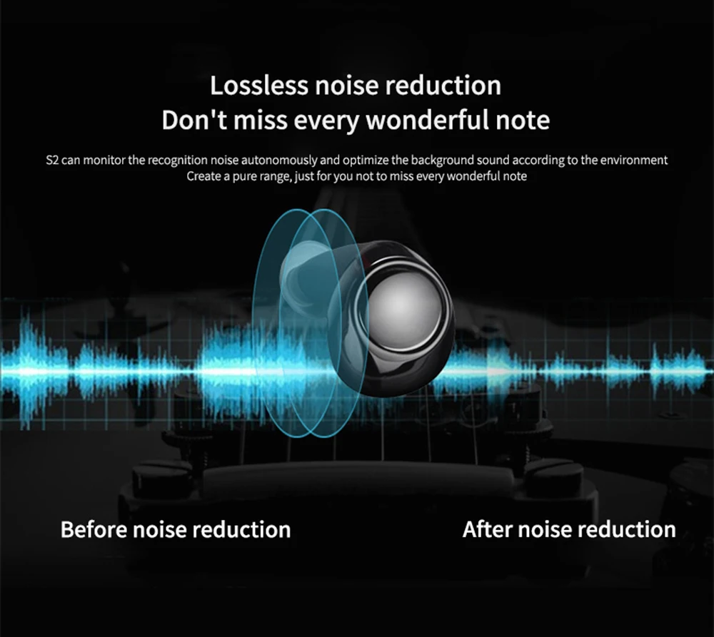 ANRY S2 4,2 True TWS беспроводные наушники, Bluetooth наушники, спортивные наушники, стерео гарнитура с зарядным устройством 1200 мАч, супер мощность
