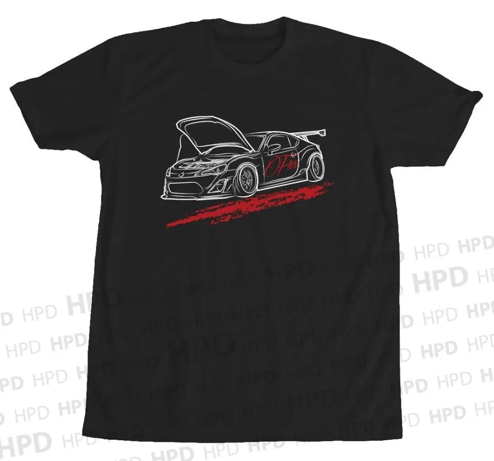 

Новинка, классная футболка Frs Graphic Jdm Fresh Cool, Классическая футболка с японскими автомобильными фанатами, Классическая мужская футболка Illest ...