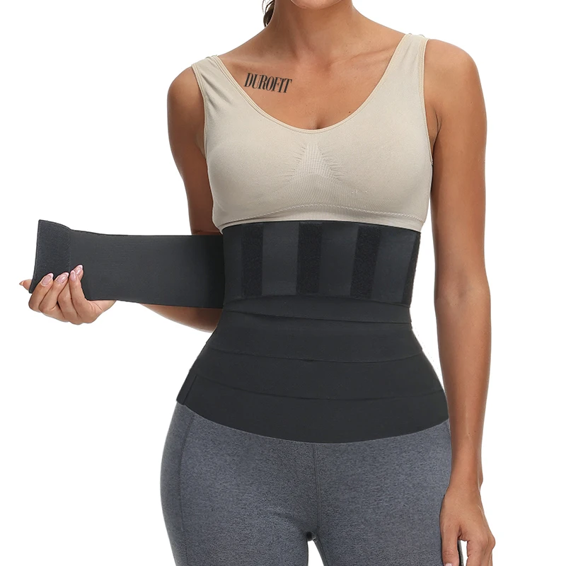 

Waist Trainer Snatch Bandage Wrap Tummy Sweat Sauna Trimmer Belt For Women Belly Body Shaper Compression Band Weight Loss Sheath