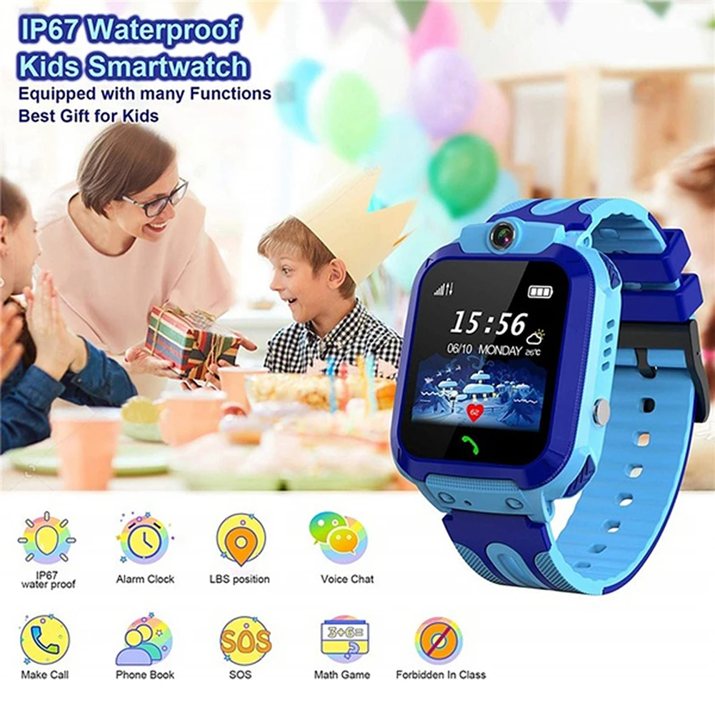 Children Anti-lost IP67 Voice Chat Smart Watch Waterproof Positioning Bracelet GPS Tracker Birthday Gift for Kids | Электроника