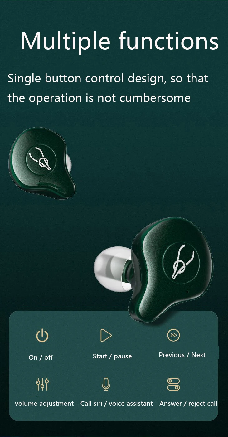 Новинка 2021 беспроводные наушники Sabbat Aptx Bluetooth 5 0 спортивные TWS с шумоподавлением