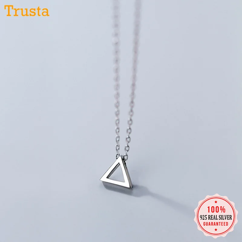 Trustdavis 100% 925 однотонные ювелирные изделия из настоящего стерлингового серебра