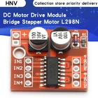 Модуль привода двигателя постоянного тока, реверсивная Скорость ШИМ, двойной H Мост, шаговый двигатель Mini Victory L298N
