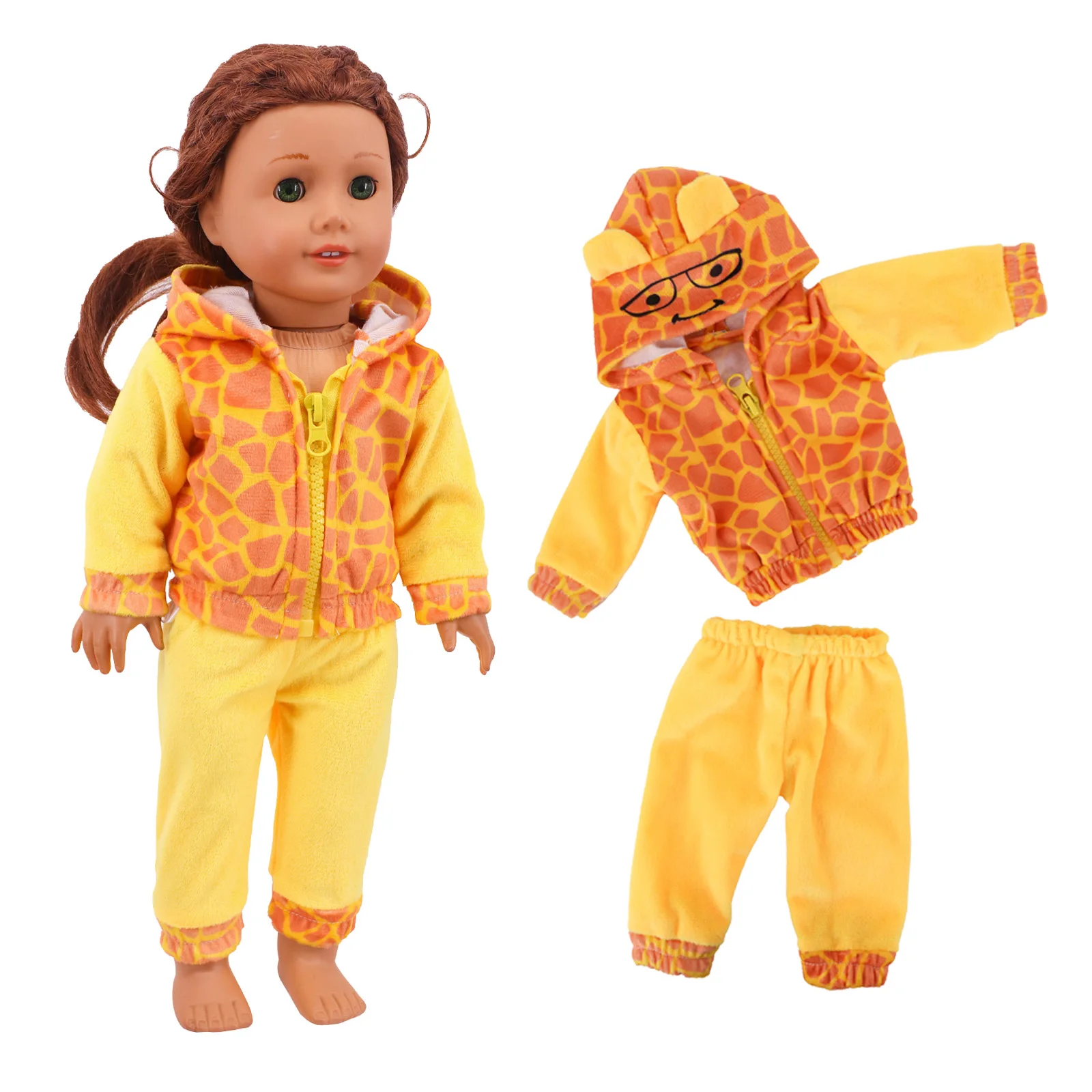 

Doll Clothes for 43cm Born Baby Doll Clothes Pants Set for 18" American 43cm Baby New Born Doll Down Coat Children Doll Toys