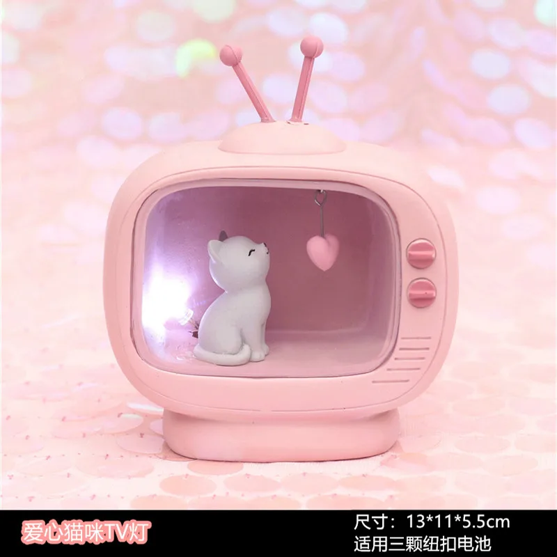 fairy garden home decoration accessories hogar maneki neko cat miniature figurines desk decor mothers day gift cute light Resin | Дом и сад